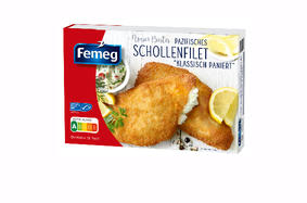 Pacific plaice fillets breaded